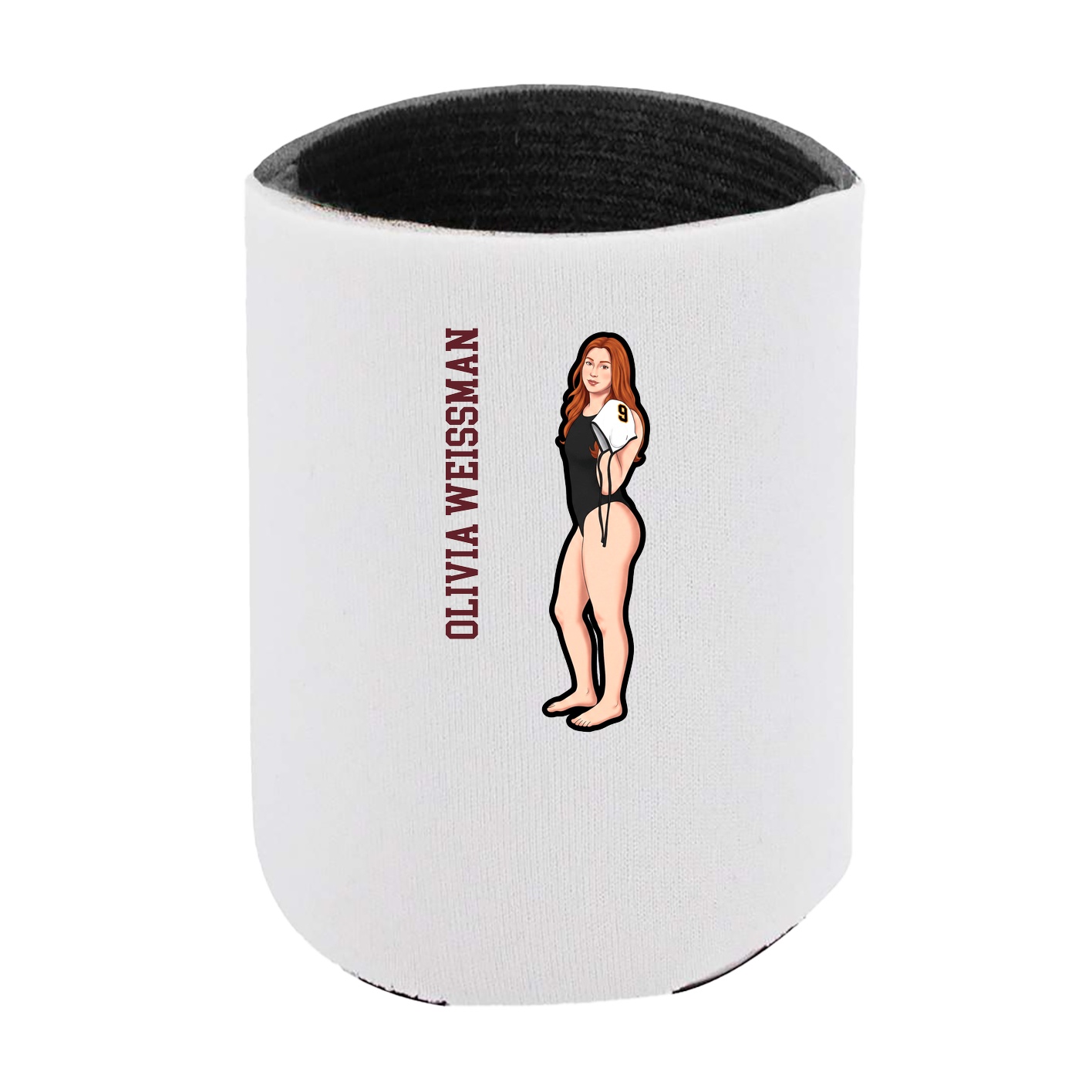 Can Holder — Name Vertical in White