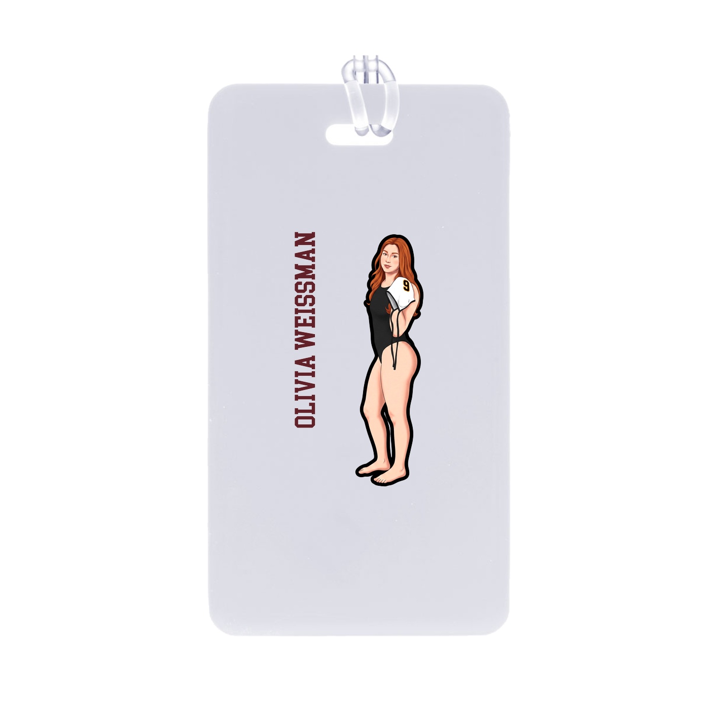 Bag Tag — Name Vertical in Classic