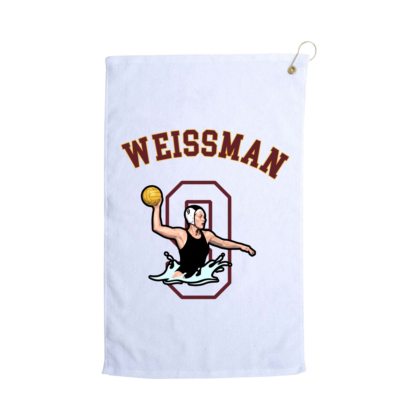Golf Towel — Shirsey Arch in White