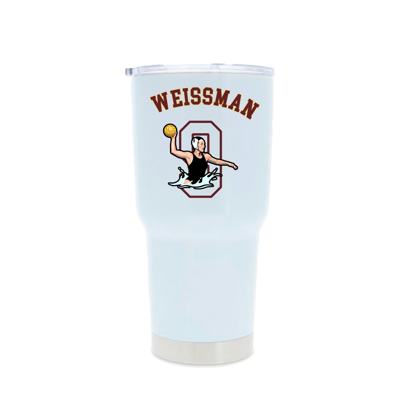 30oz Stainless Steel Tumbler — Shirsey Arch in White