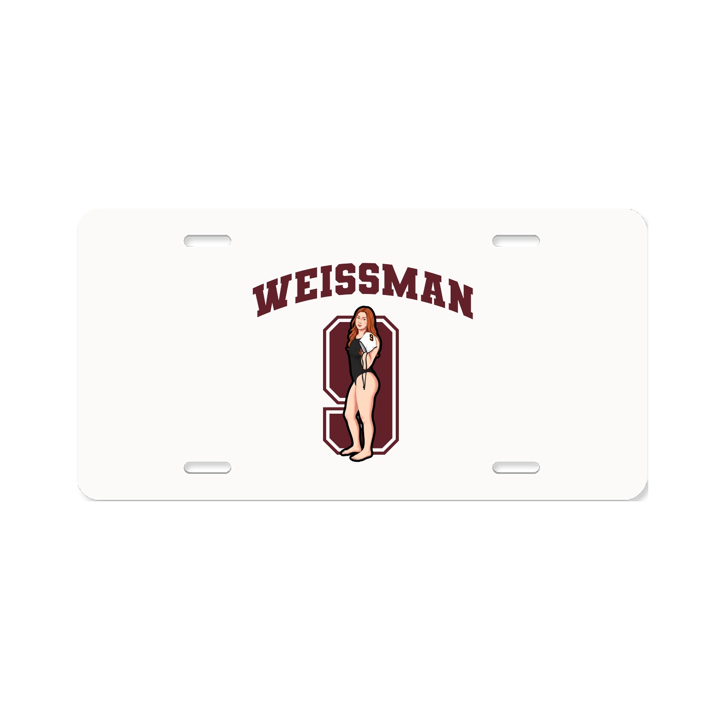 License Plate — Number in Classic