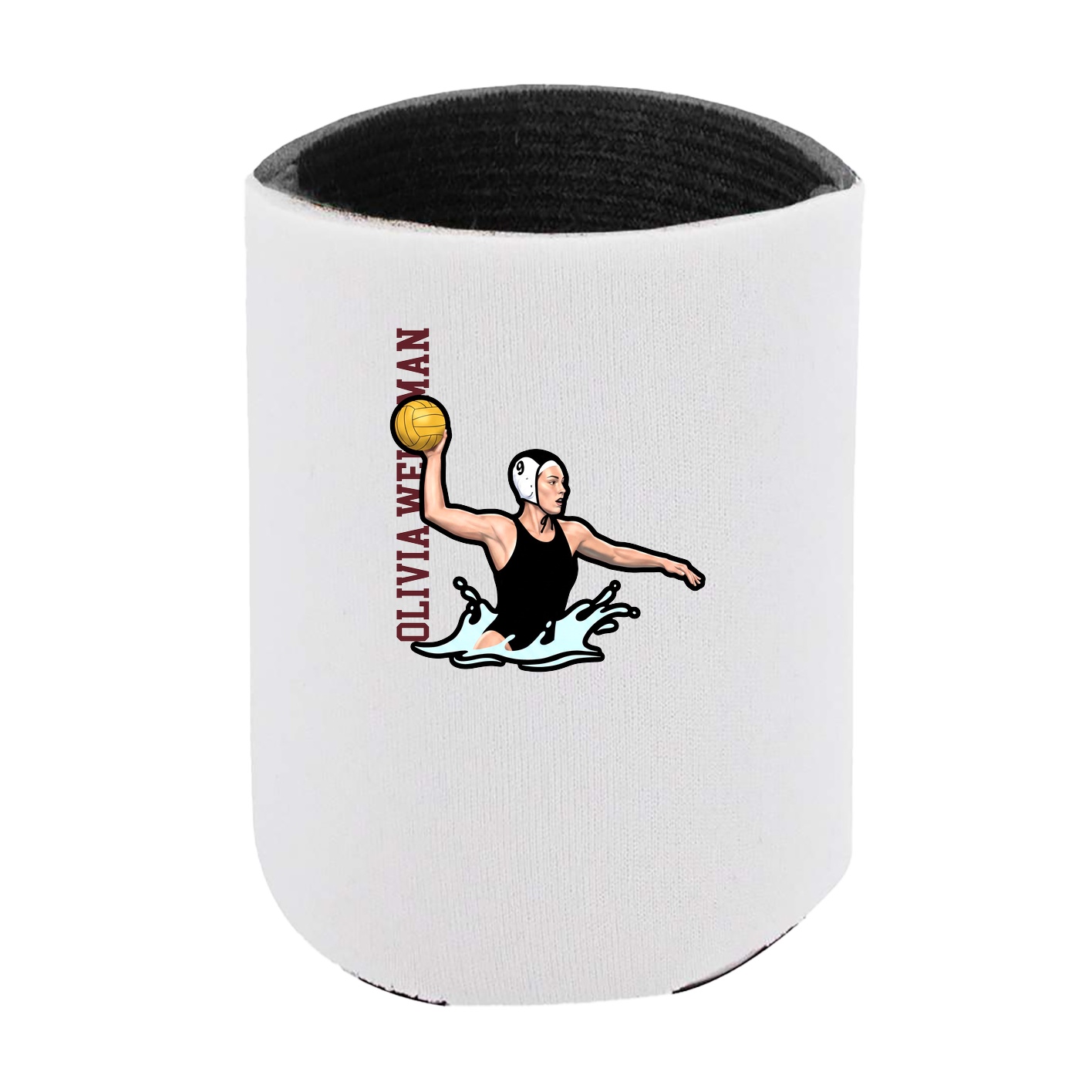 Can Holder — Name Vertical in White