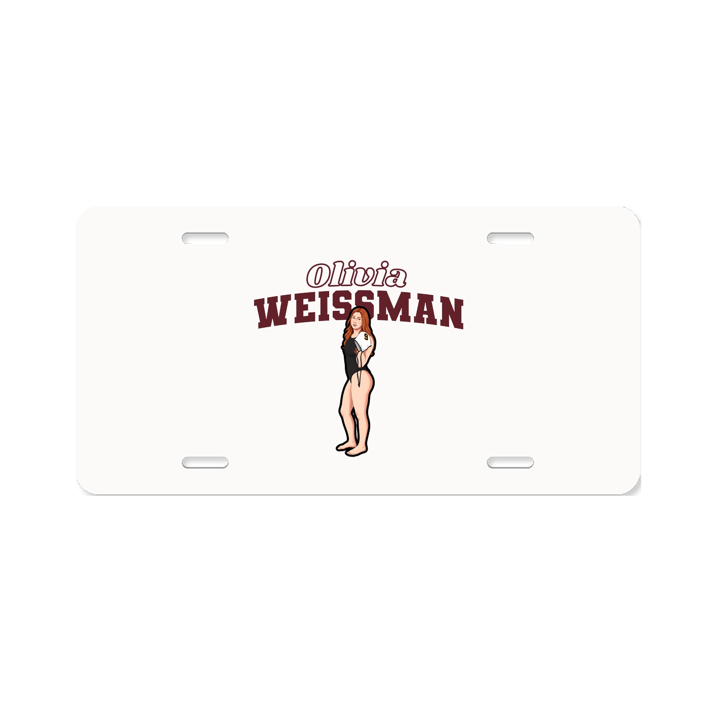License Plate — Name Arch in Classic