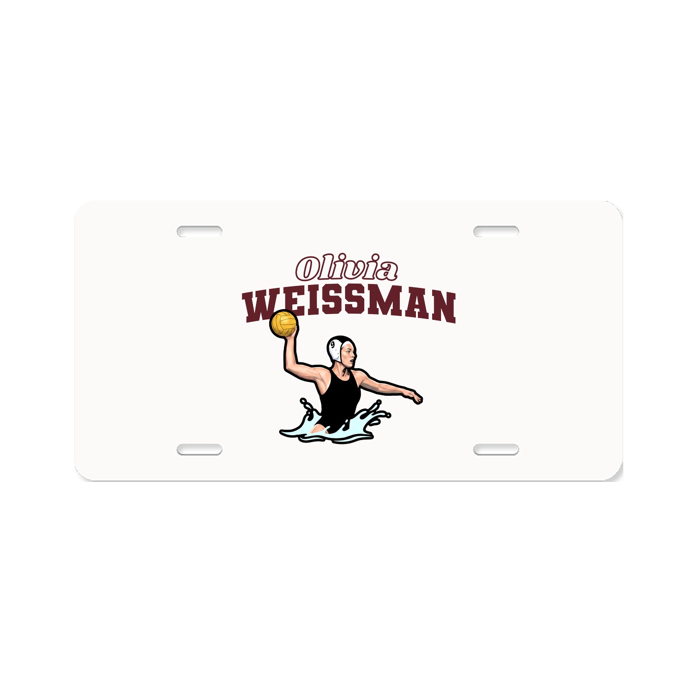 License Plate — Name Arch in Classic