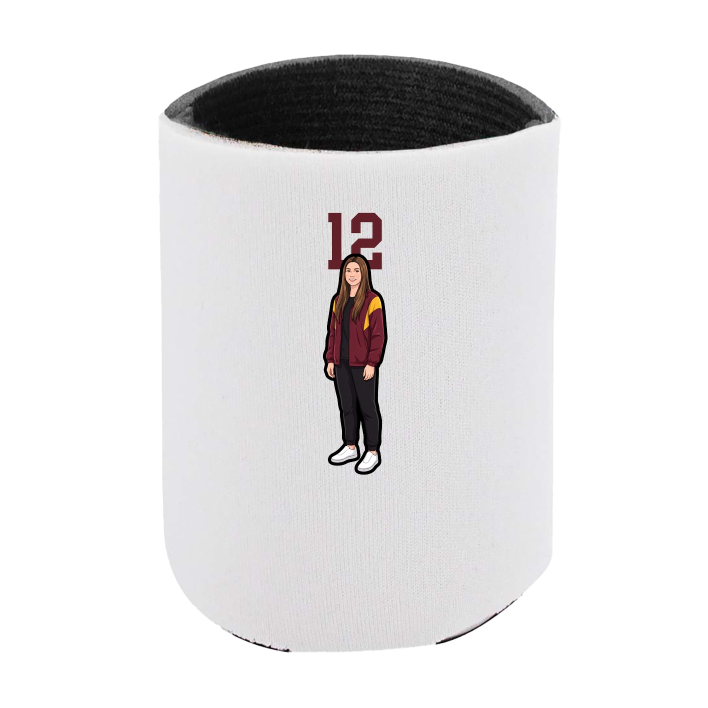 Can Holder — Number Top in White