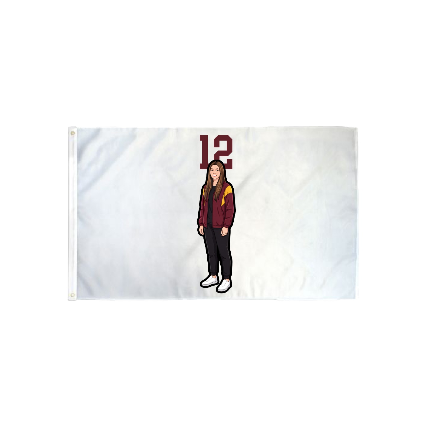 3x5 Flag — Number Top in Classic