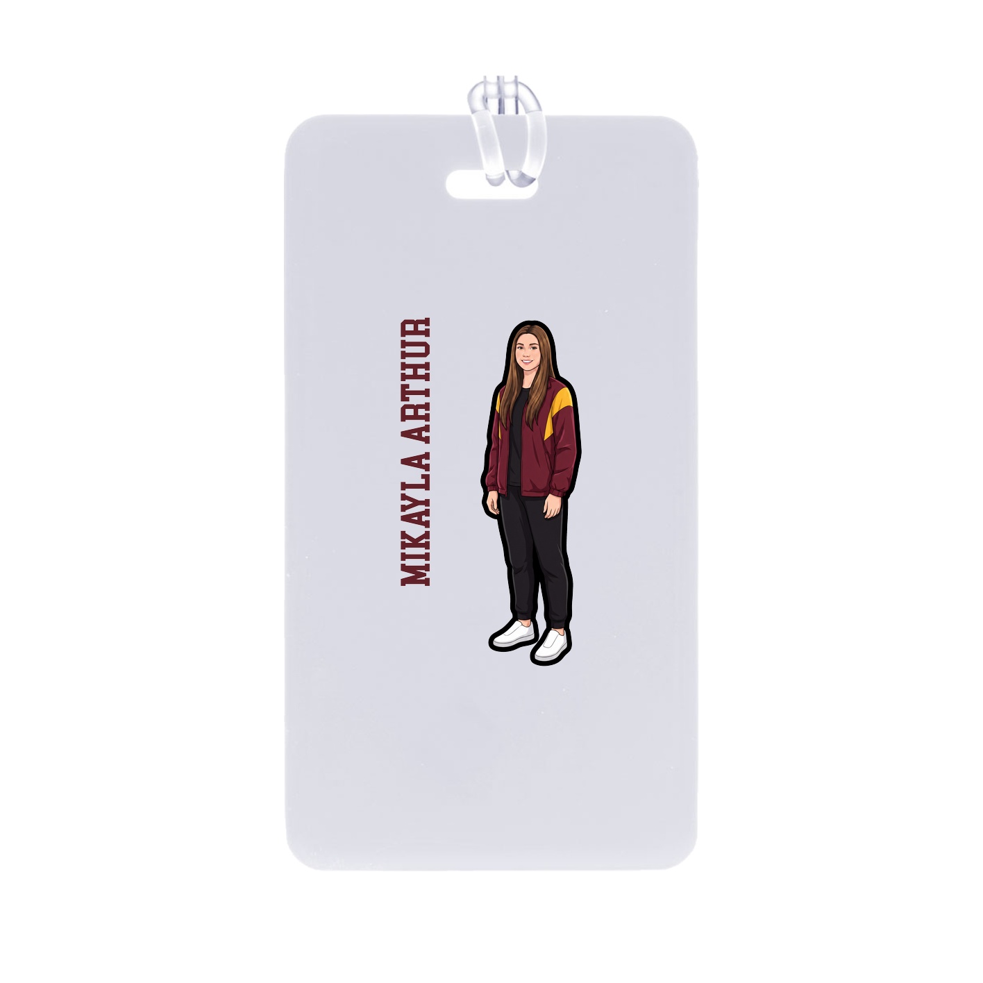 Bag Tag — Name Vertical in Classic