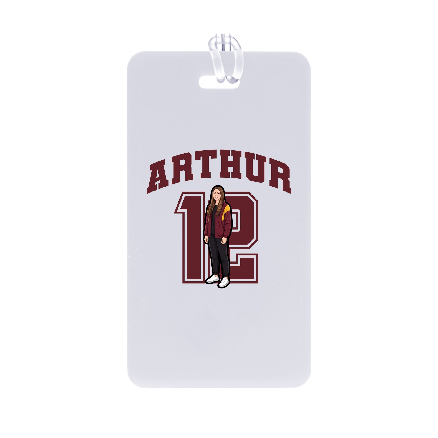 Bag Tag — Number in Classic