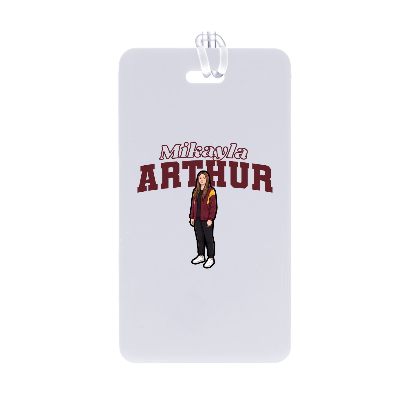 Bag Tag — Name Arch in Classic