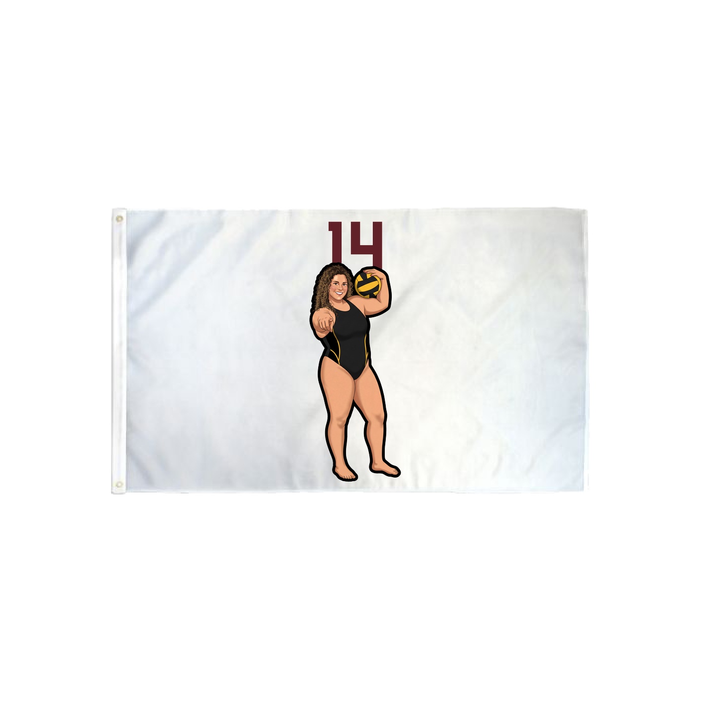 3x5 Flag — Number Top in Classic