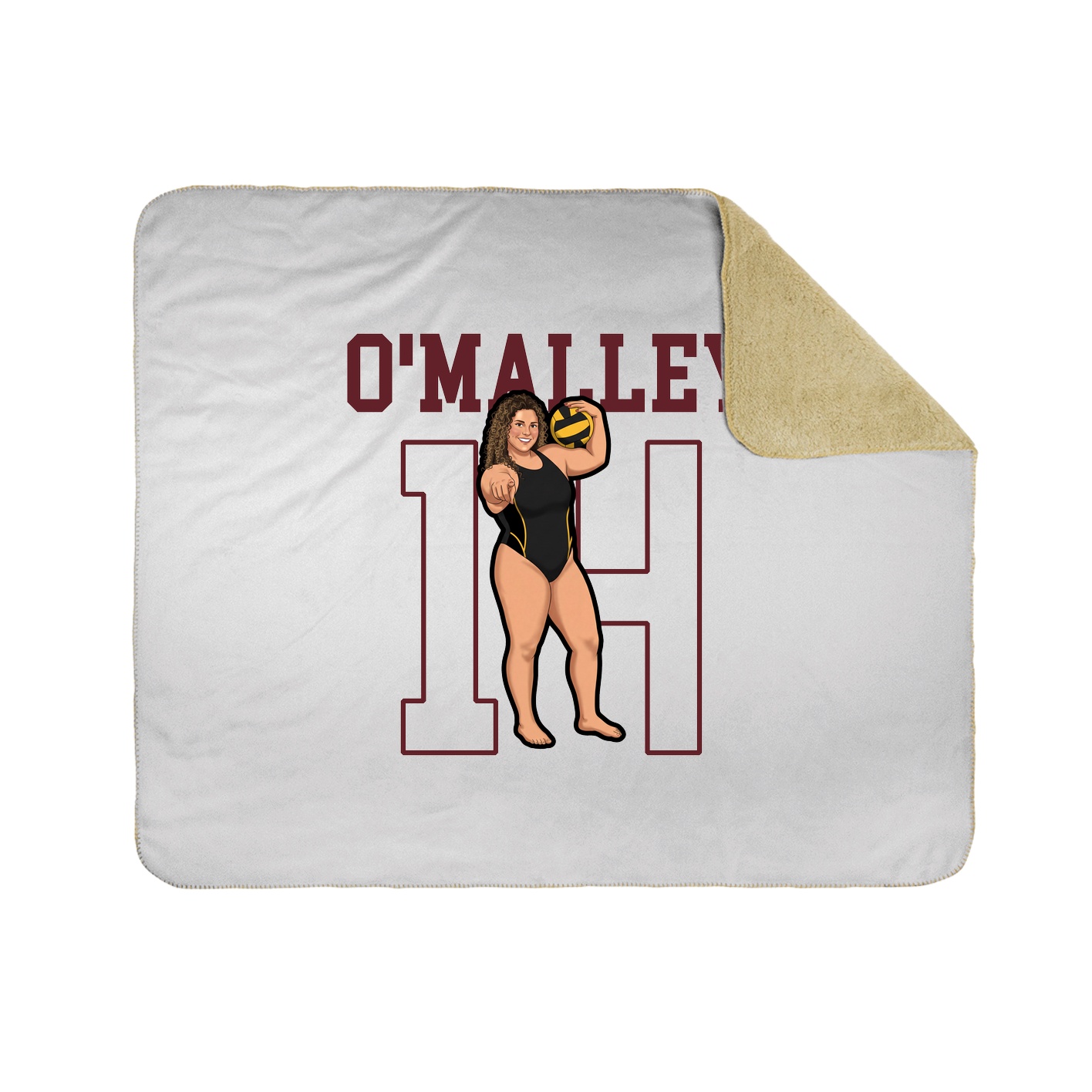 50x60 Sherpa Lined Throw Blanket
