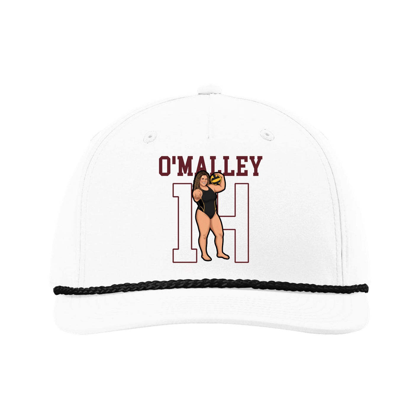 Five-Panel Classic Rope Cap — Shirsey in White