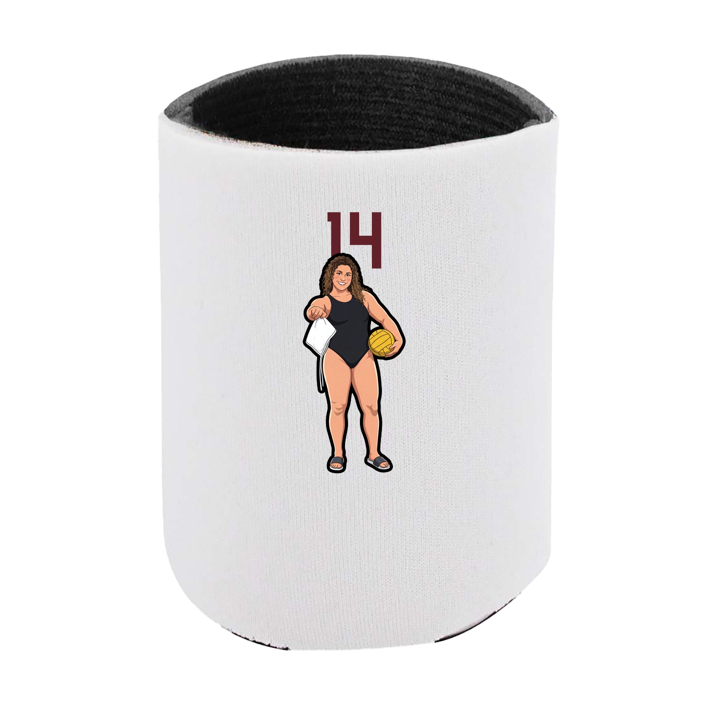 Can Holder — Number Top in White