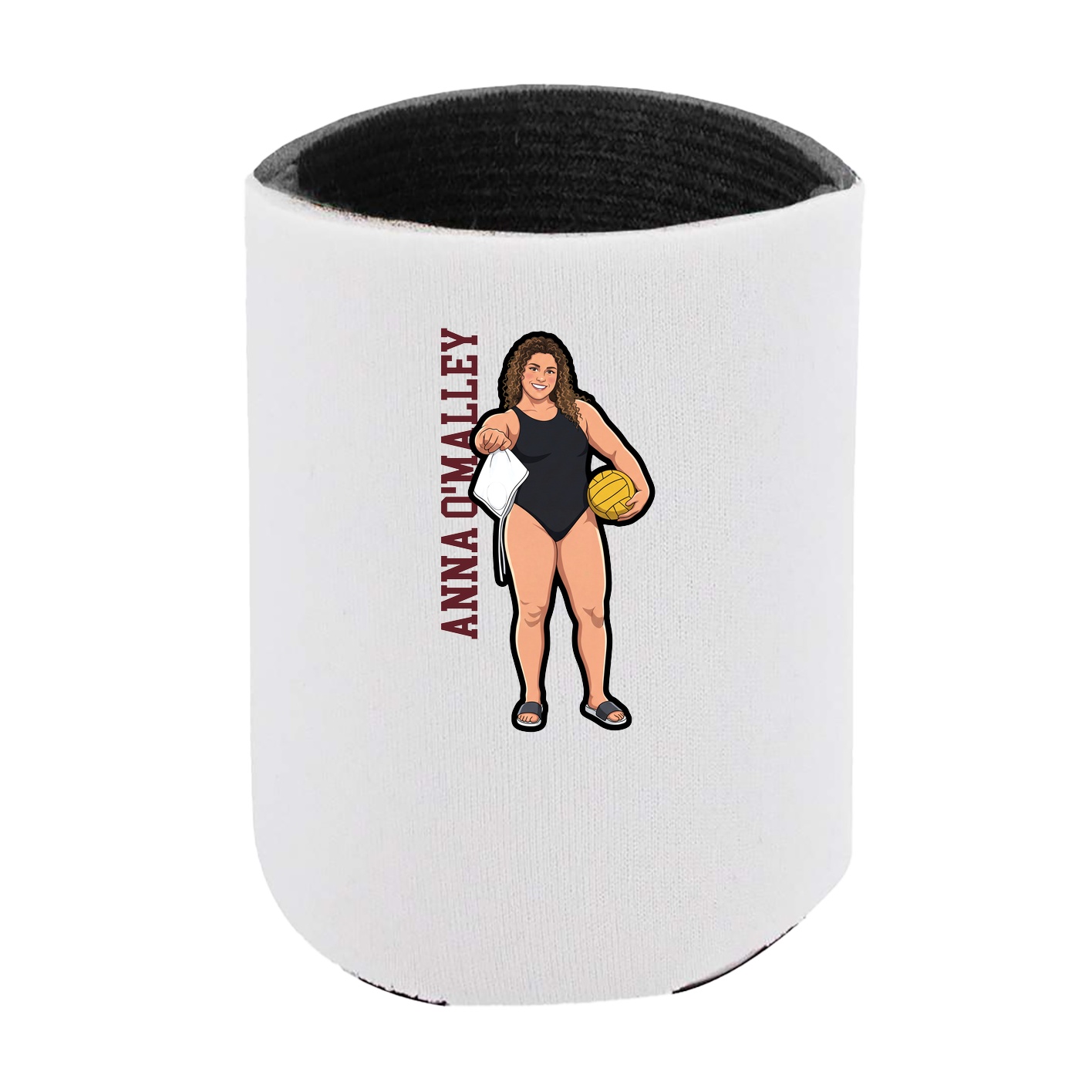 Can Holder — Name Vertical in White