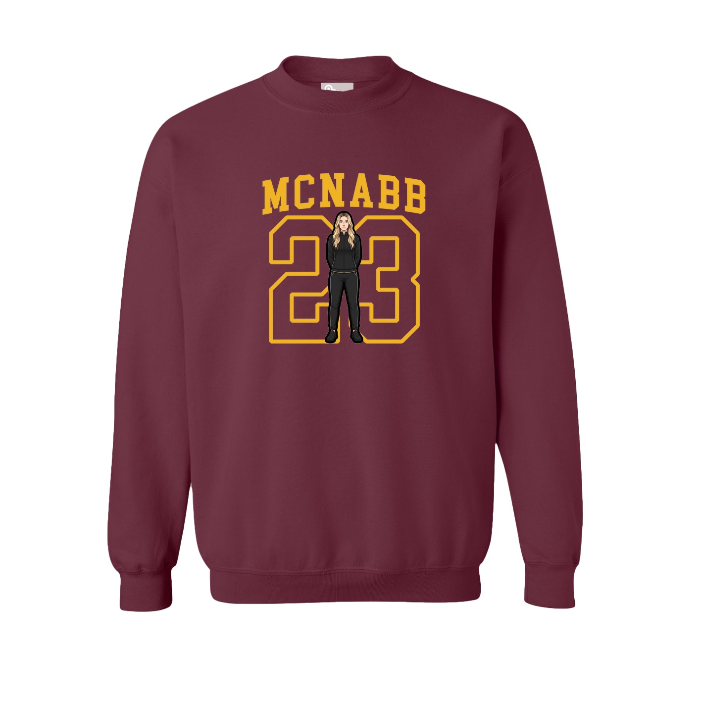 Fleece Crew — Shirsey in Maroon