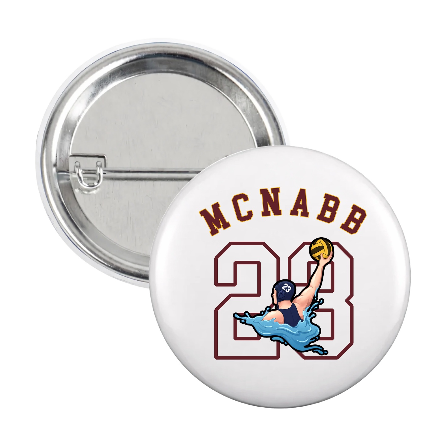 Game Day Button — Shirsey Arch in White