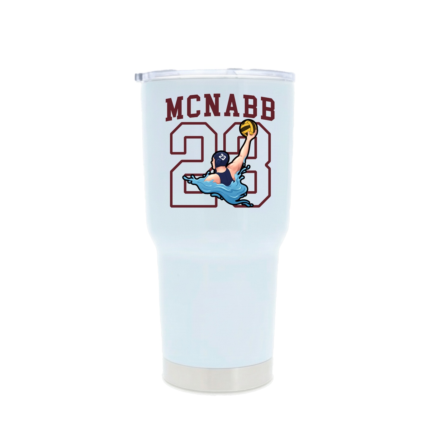 30oz Stainless Steel Tumbler — Shirsey in White