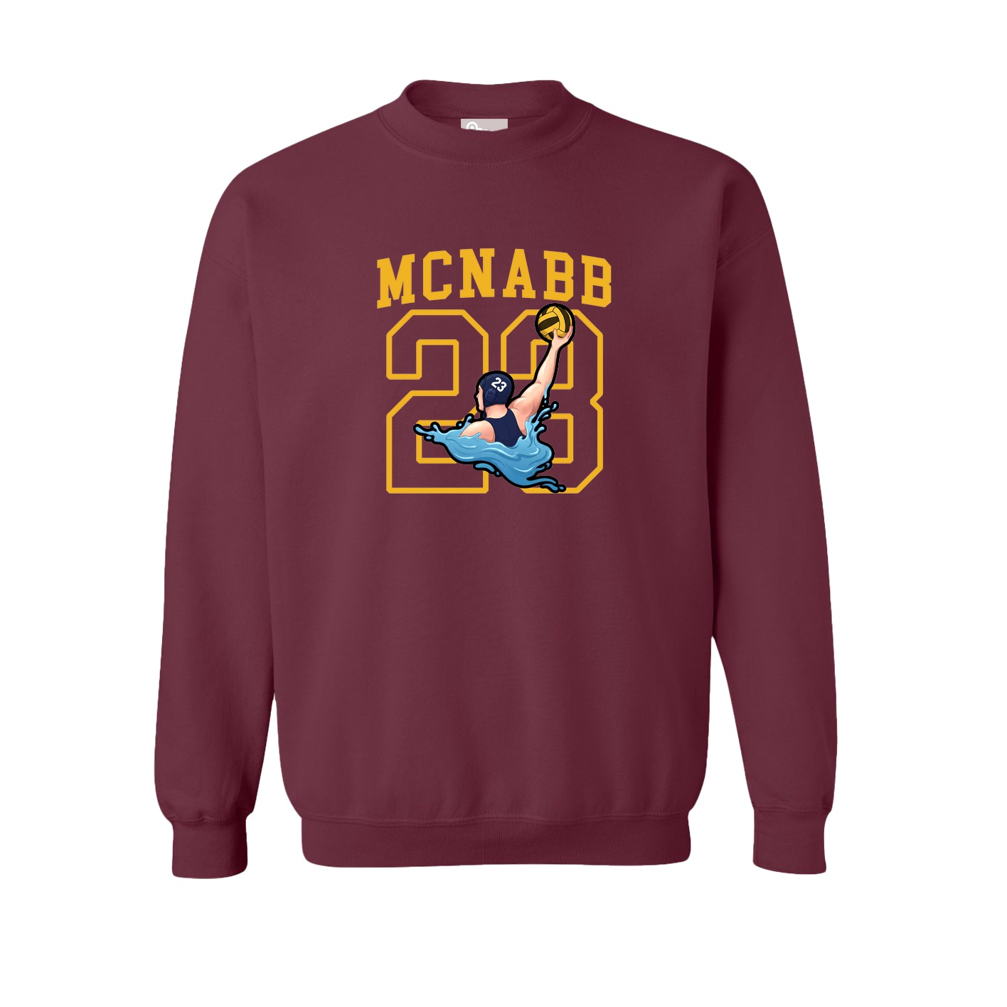Fleece Crew — Shirsey in Maroon