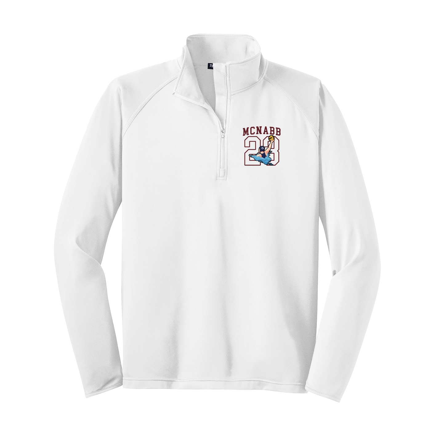 Q-Zip Pullover — Shirsey in White