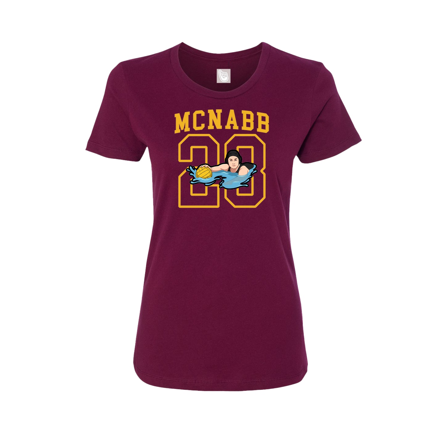Fitted Women's Tee — Shirsey in Maroon