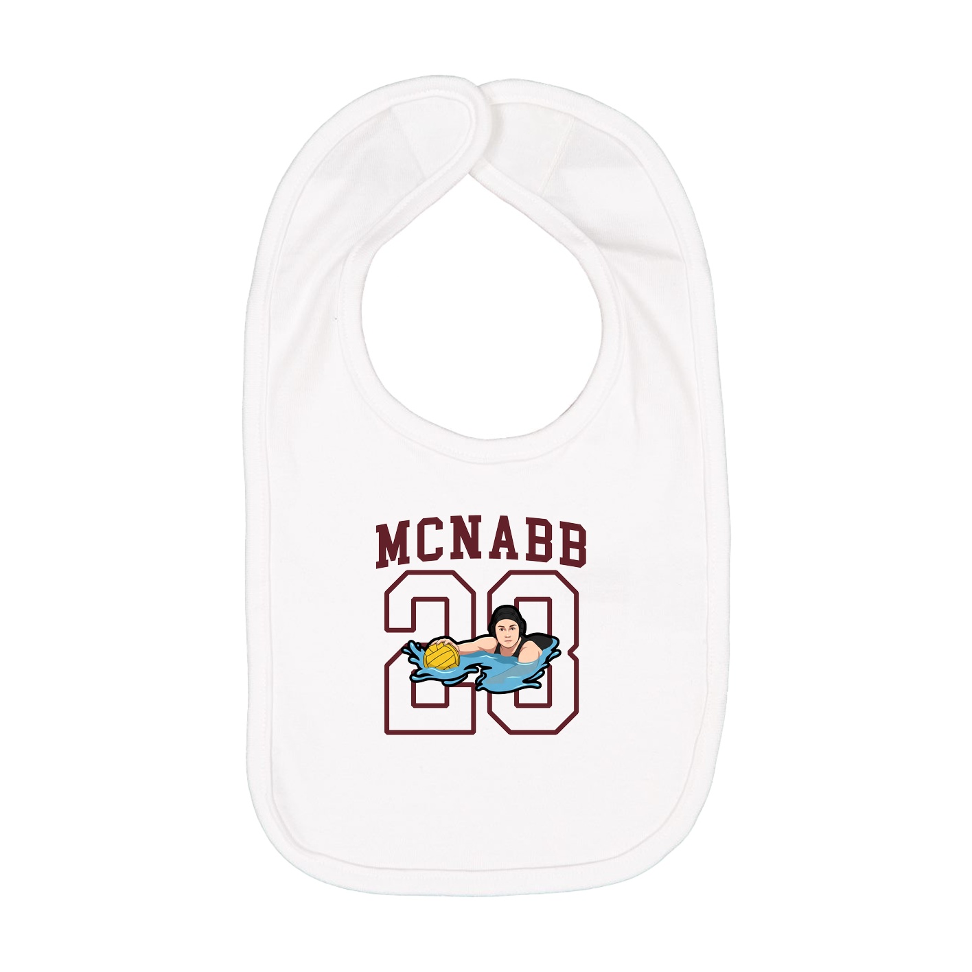 Infant Bib — Shirsey in White