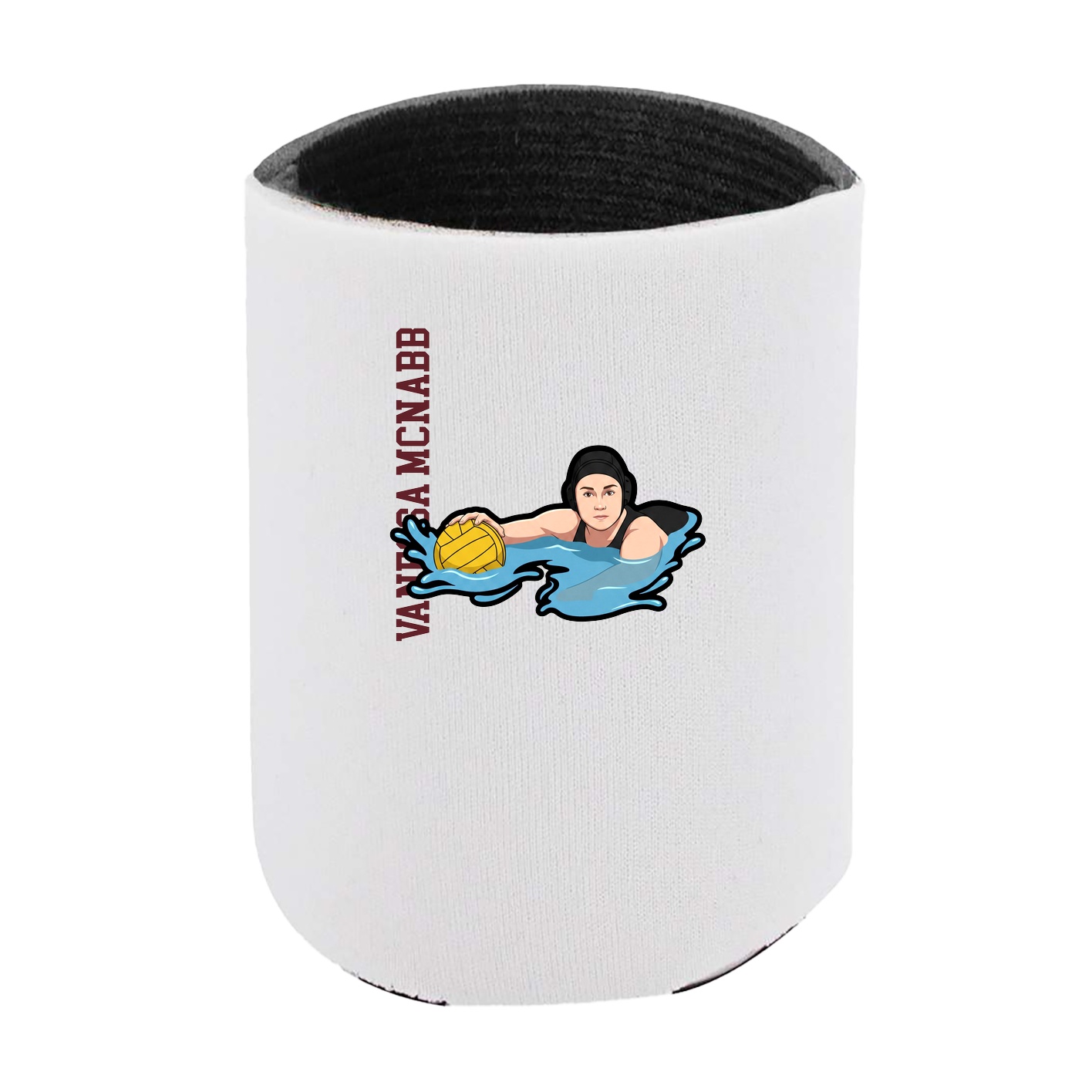 Can Holder — Name Vertical in White