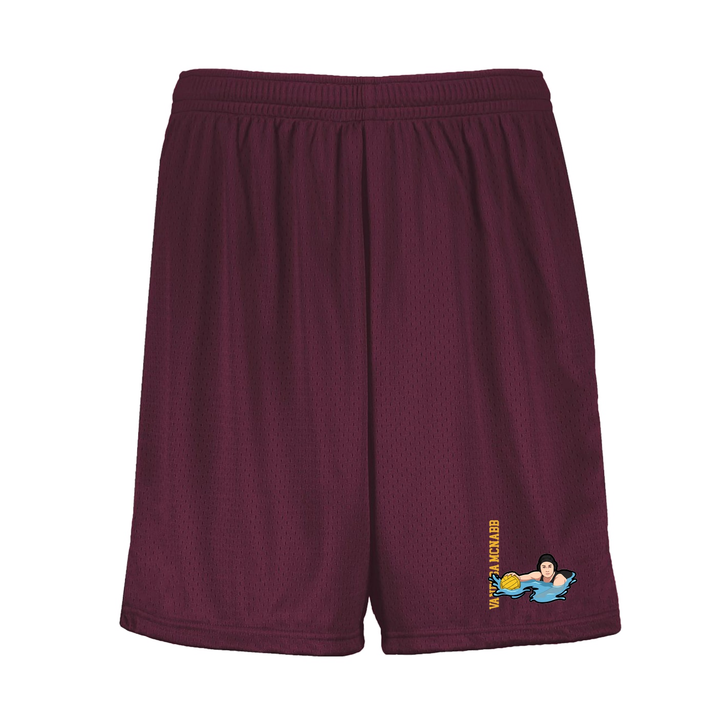 Shorts — Name Vertical in Maroon