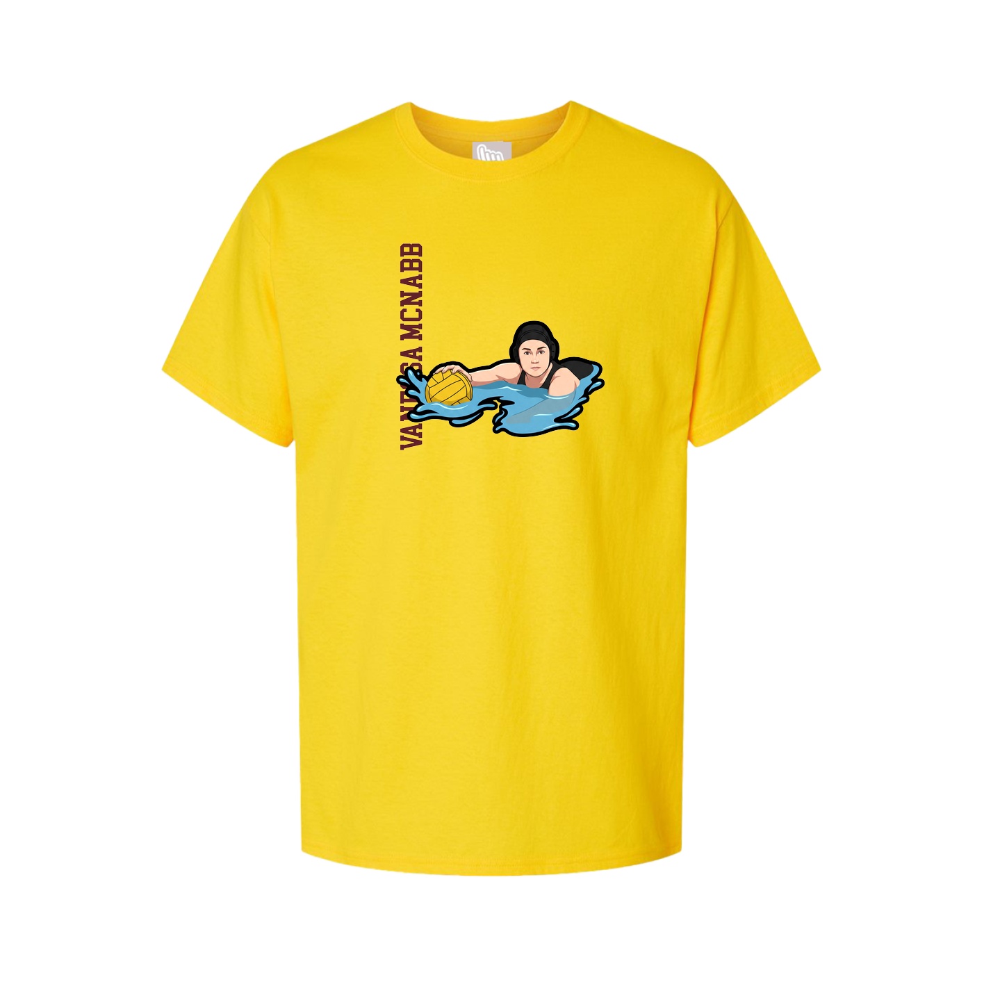 Tee — Name Vertical in Gold