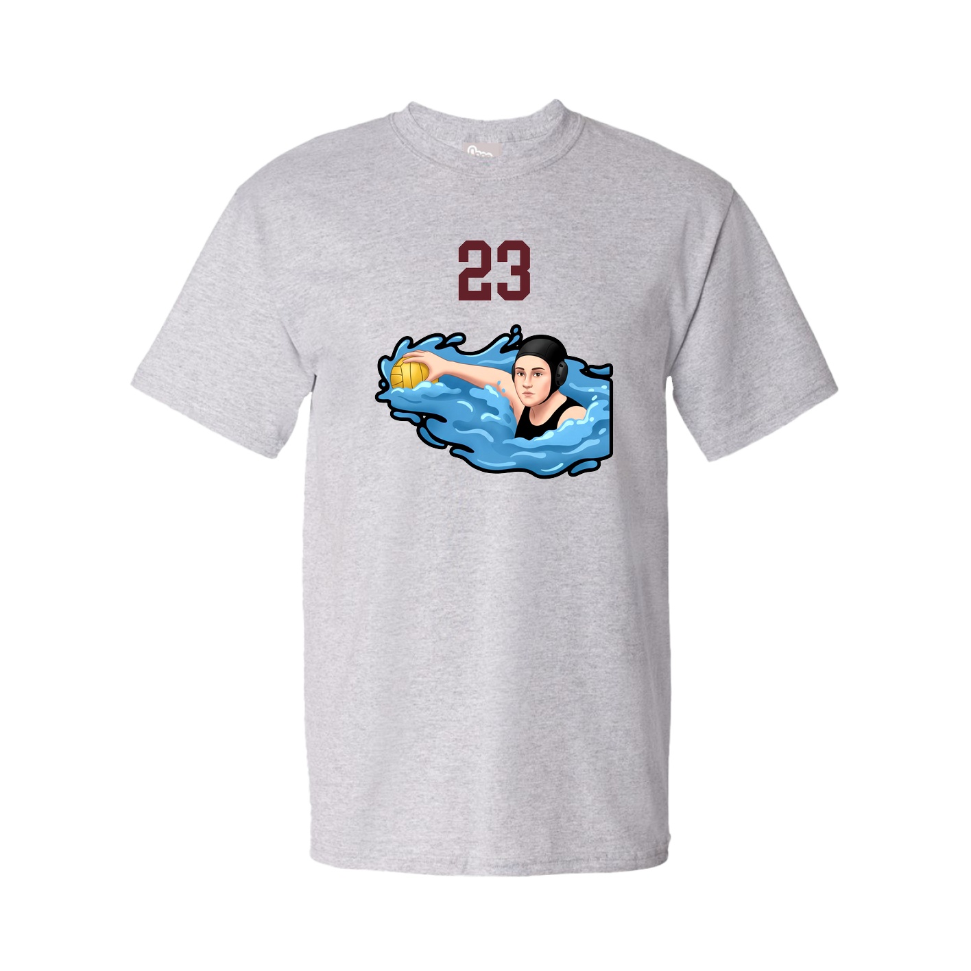 Tee — Number Top in Grey