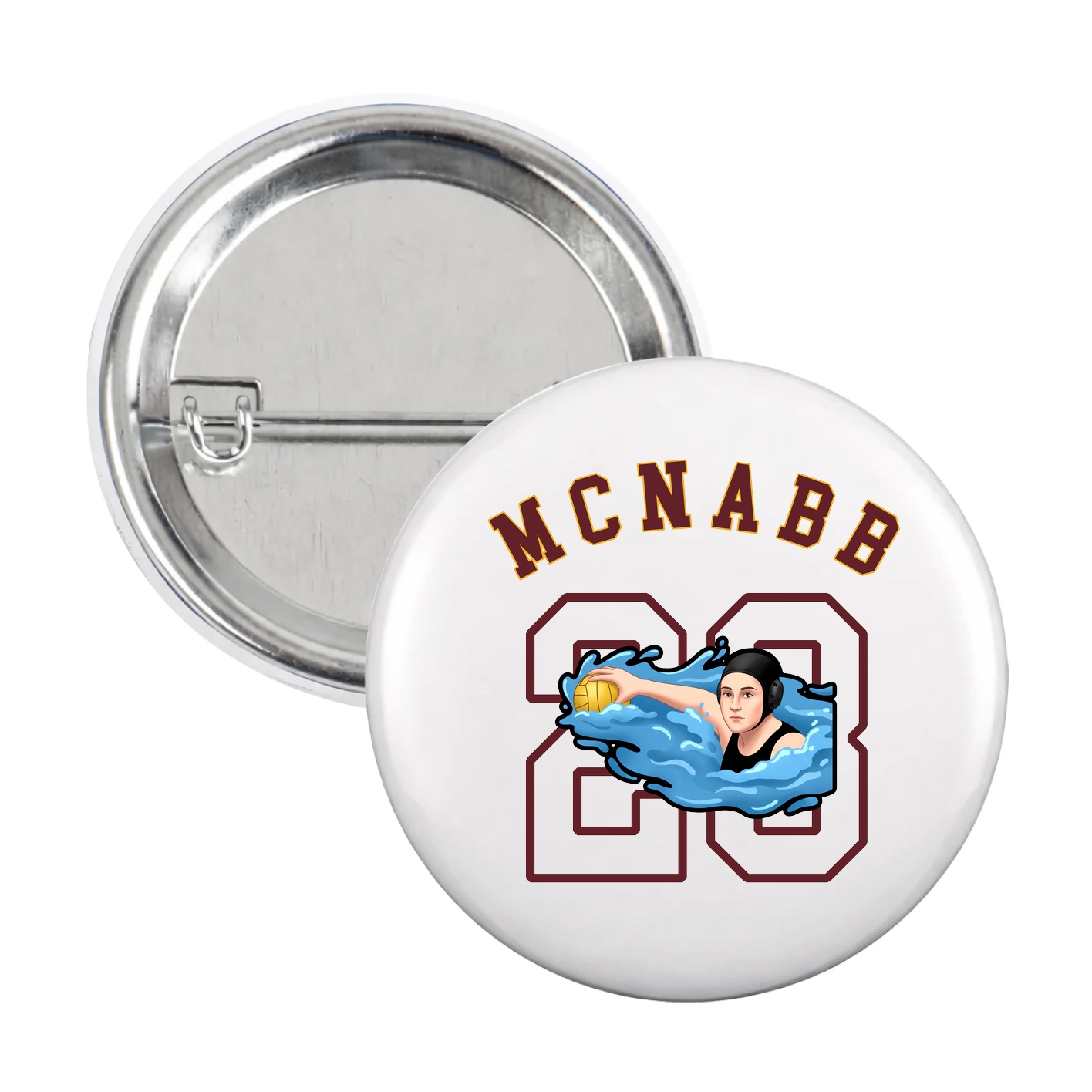 Game Day Button — Shirsey Arch in White