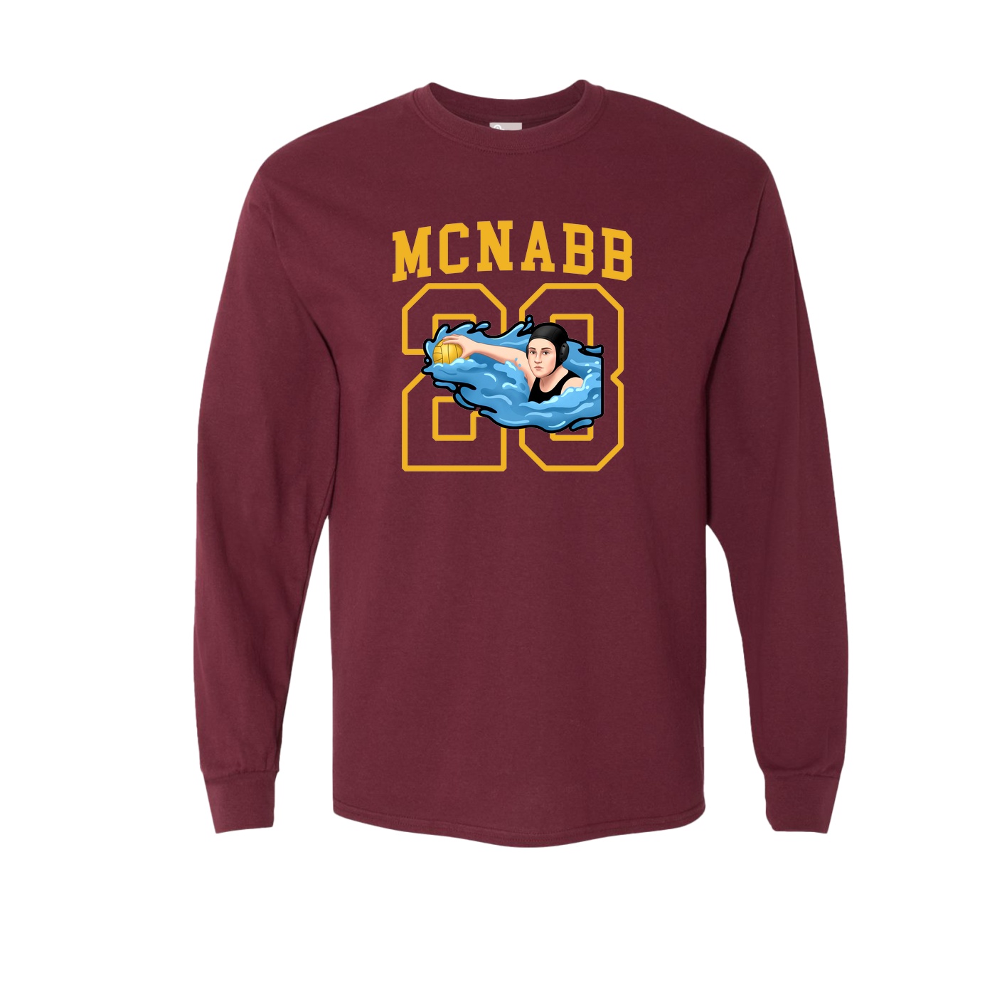 Long Sleeve Tee — Shirsey in Maroon
