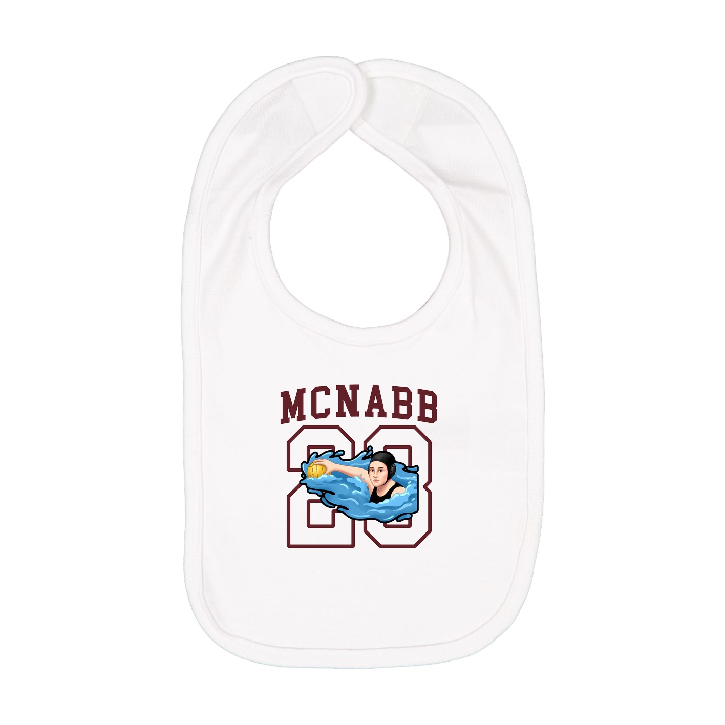 Infant Bib — Shirsey in White