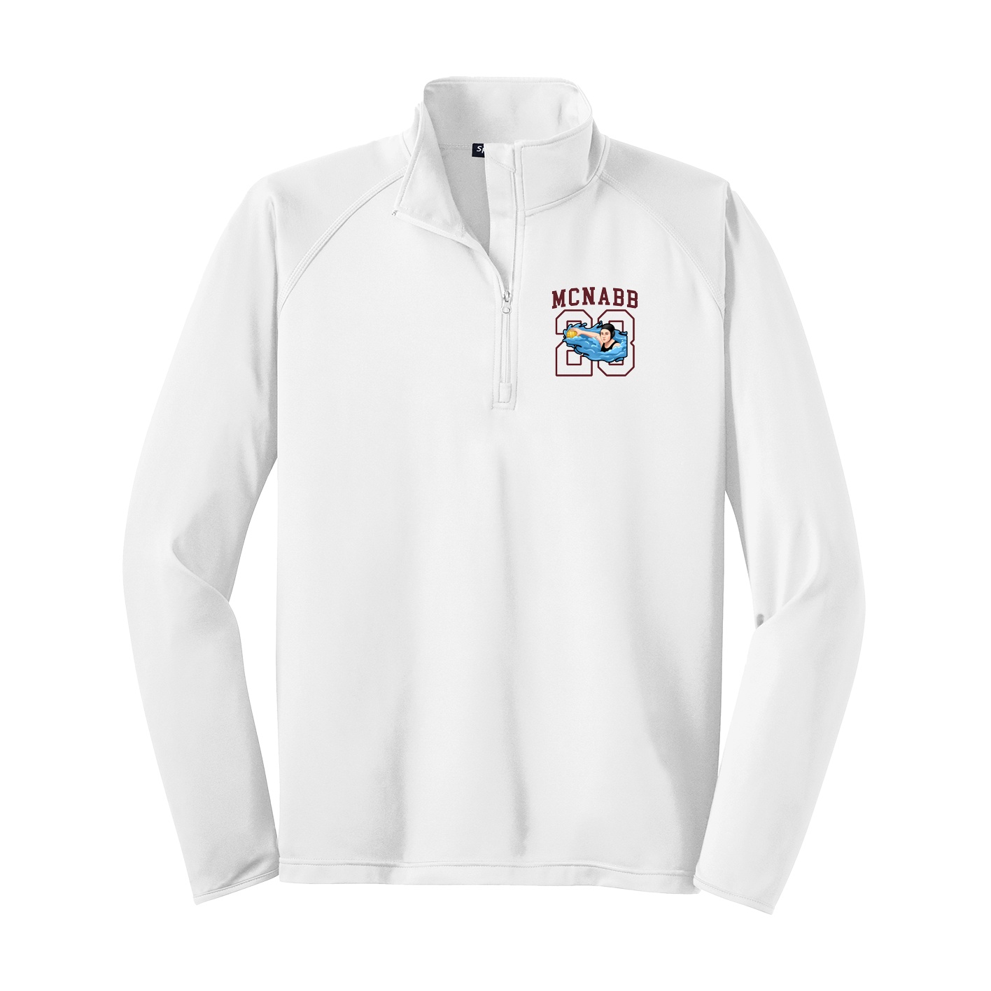 Q-Zip Pullover — Shirsey in White