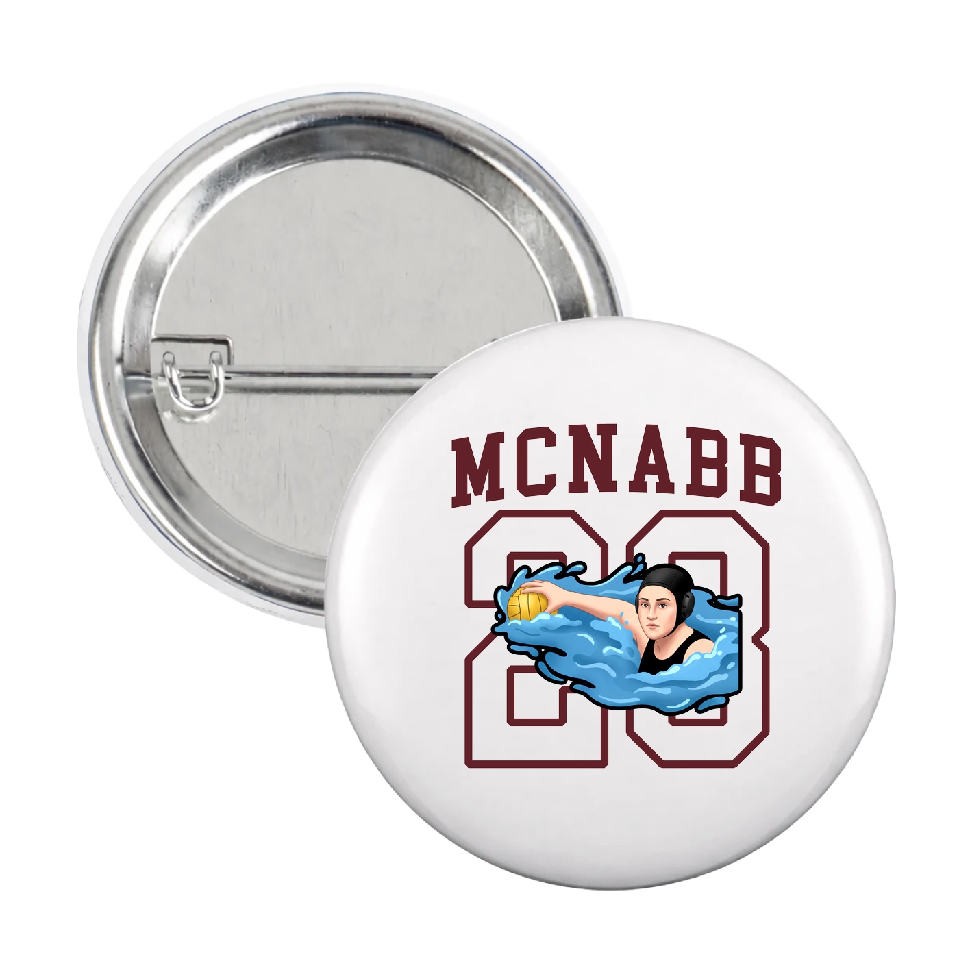 Game Day Button — Shirsey in White