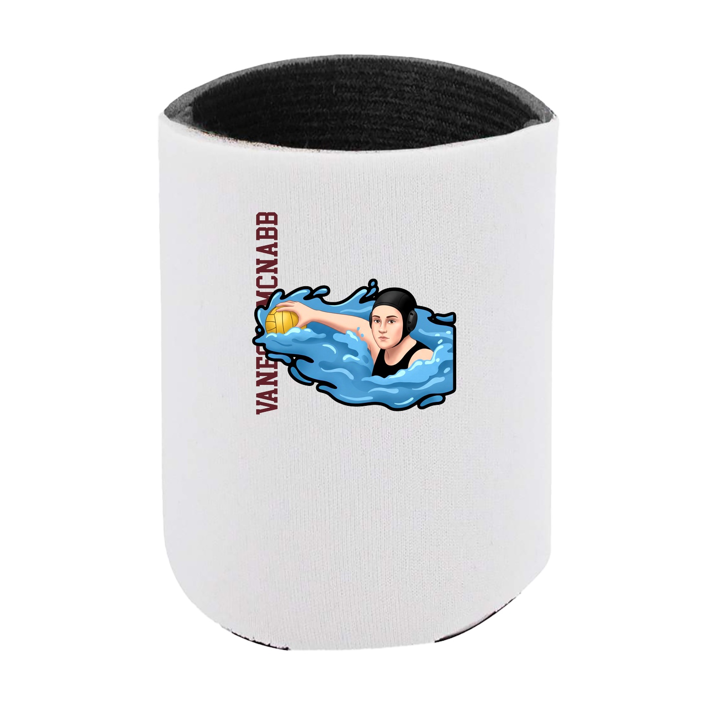 Can Holder — Name Vertical in White