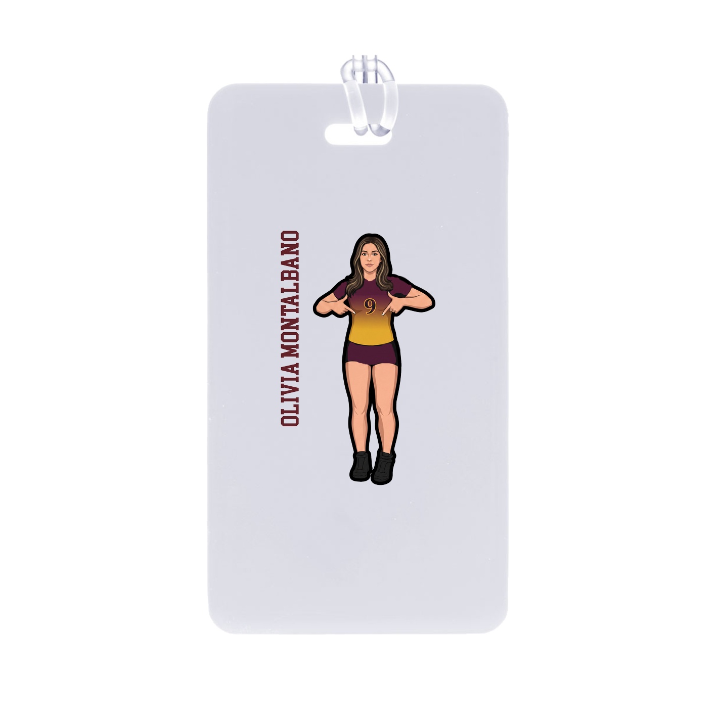 Bag Tag — Name Vertical in Classic