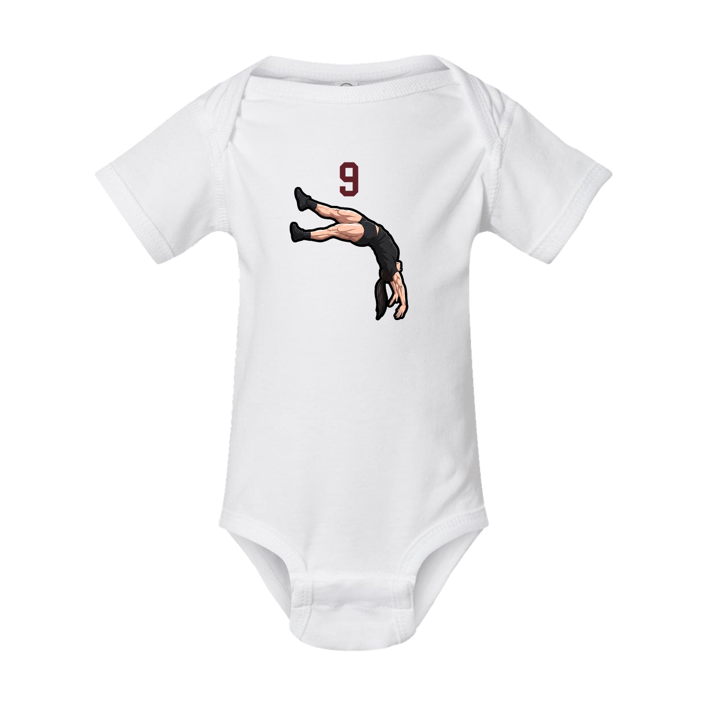 Baby Onesie — Number Top in White