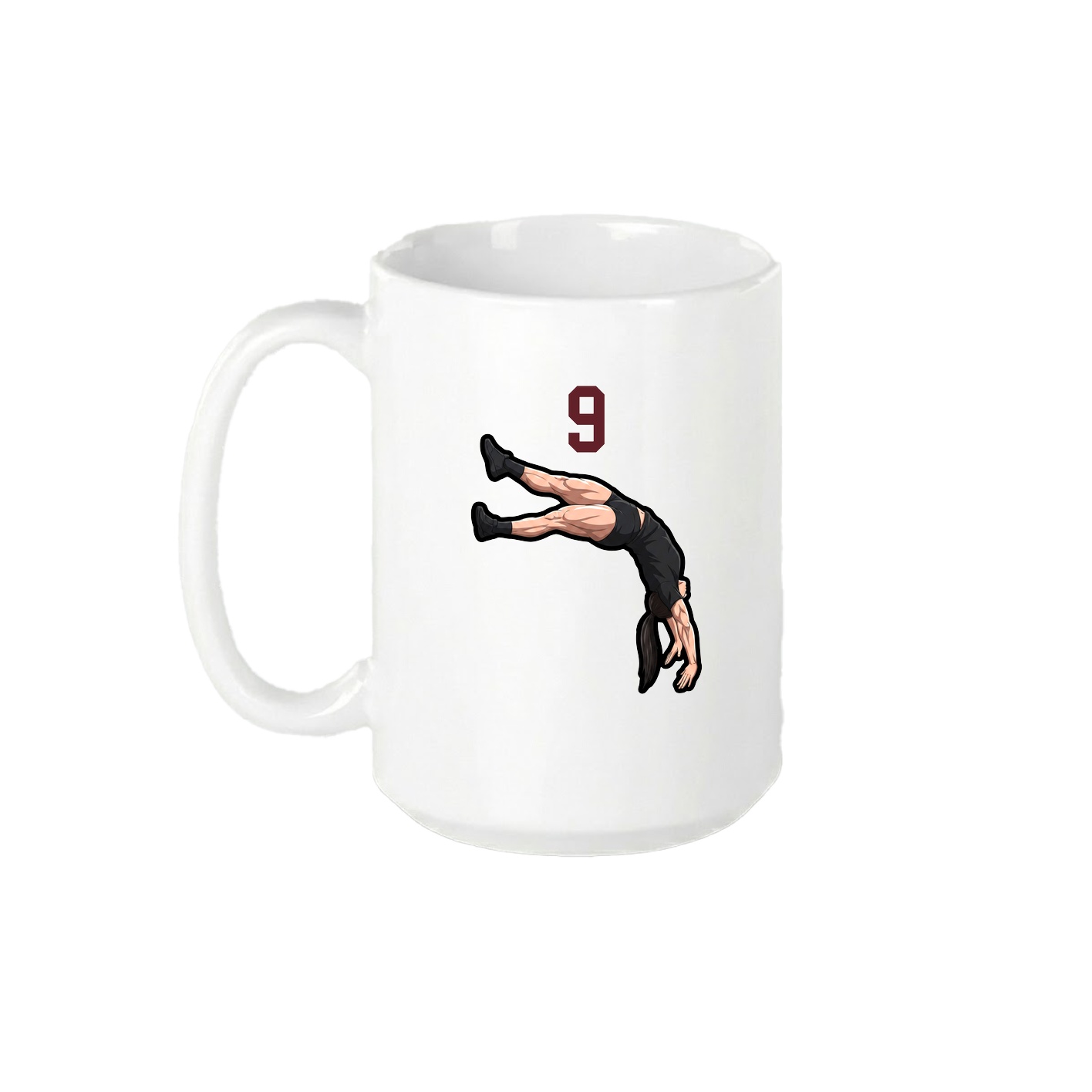 15oz Coffee Mug — Number Top in White