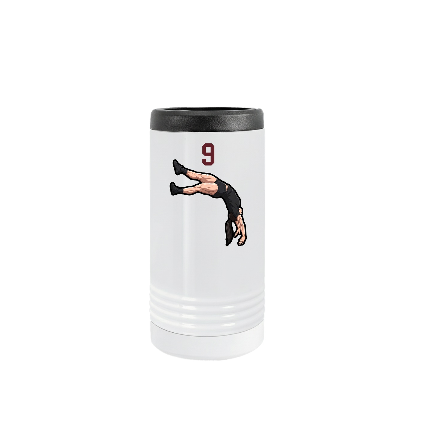 Slim Beverage Holder — Number Top in White