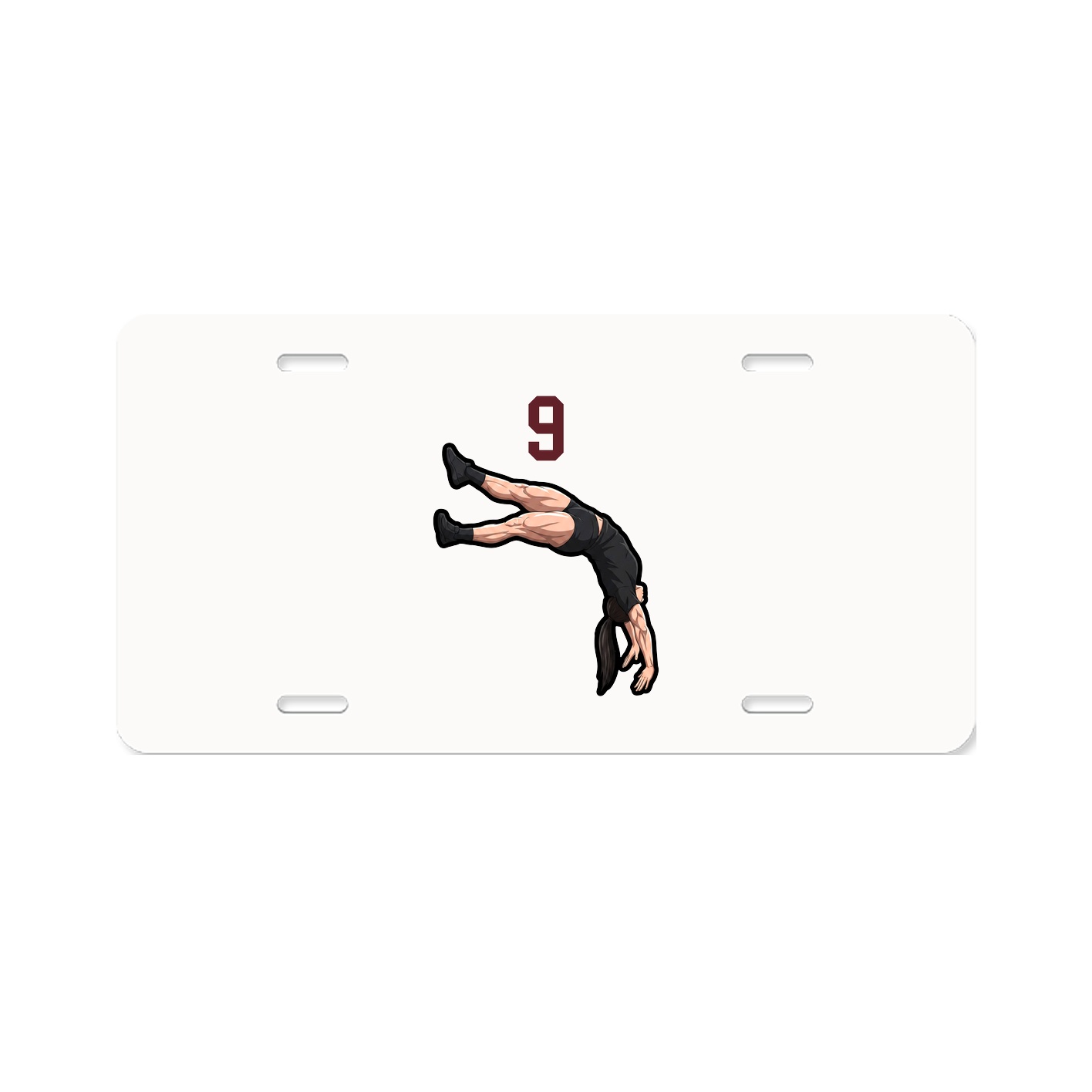 License Plate — Number Top in Classic
