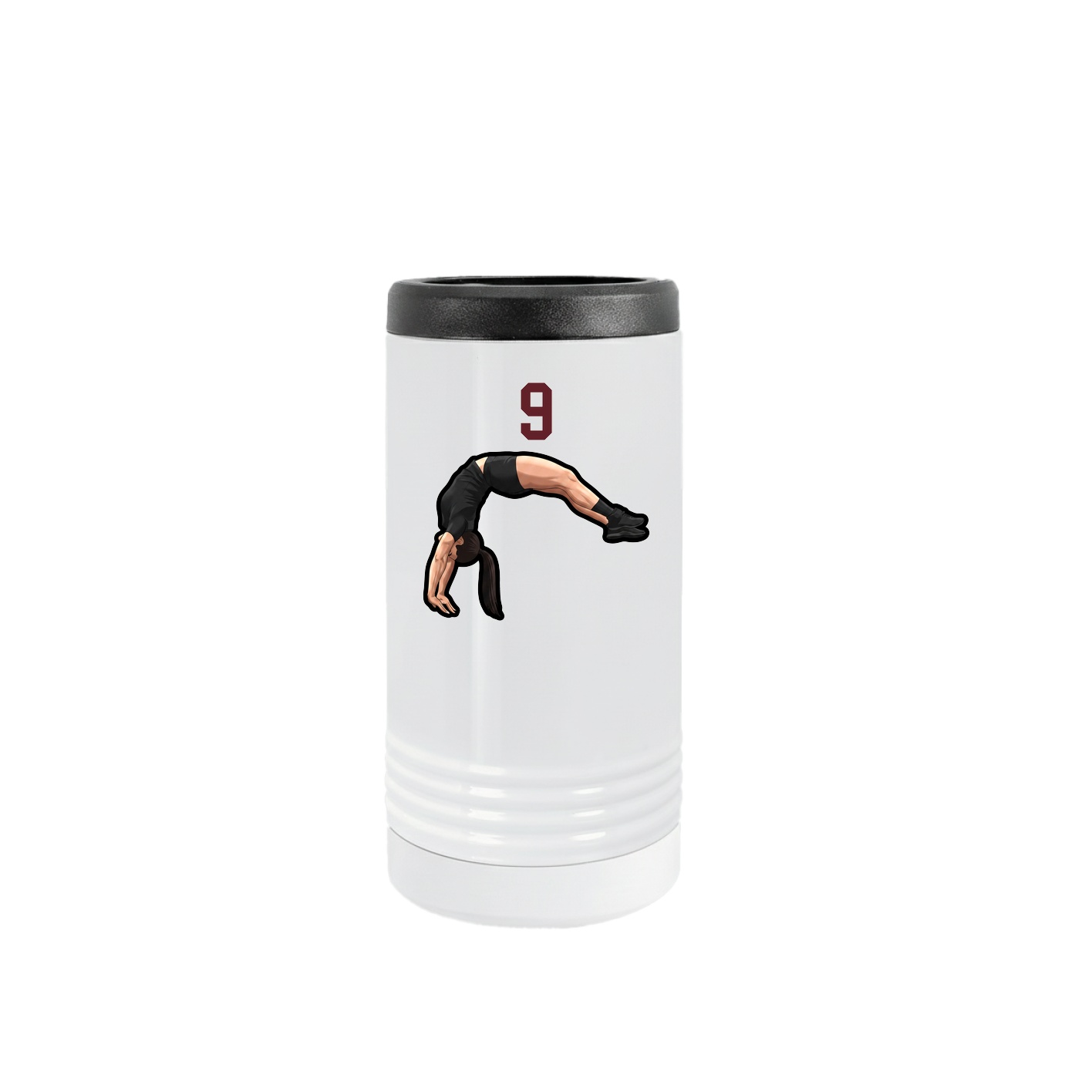 Slim Beverage Holder — Number Top in White