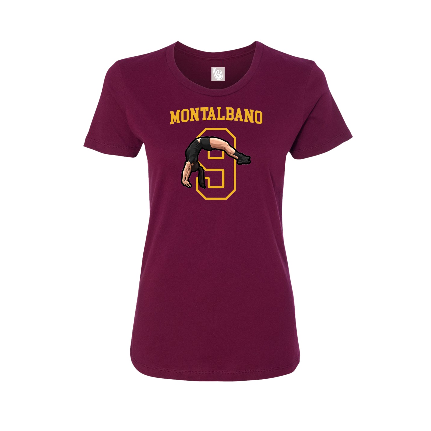 Fitted Women's Tee — Shirsey in Maroon