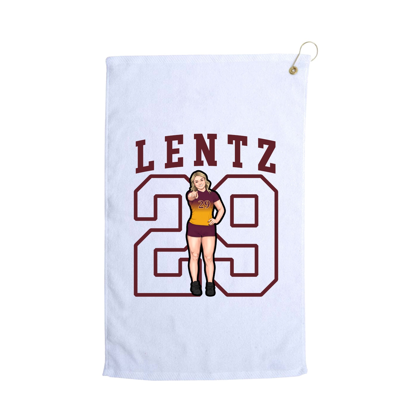 Golf Towel — Shirsey in White