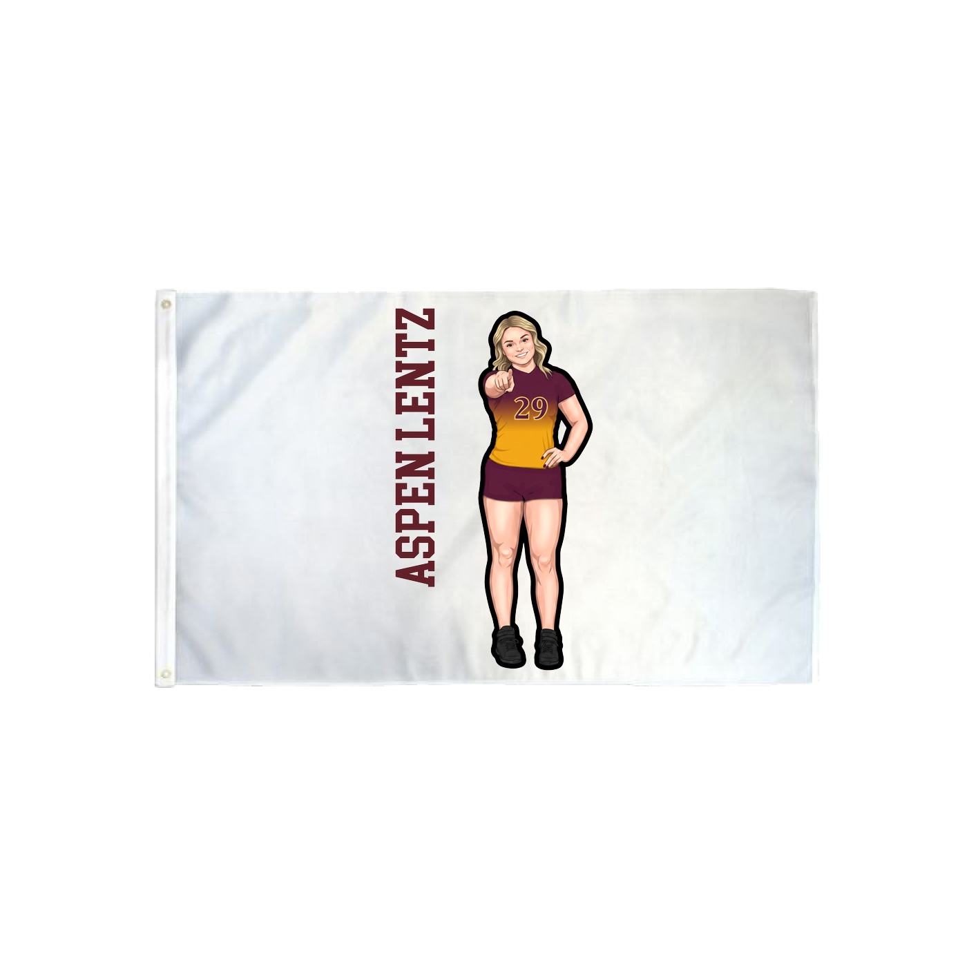 3x5 Flag — Name Vertical in Classic