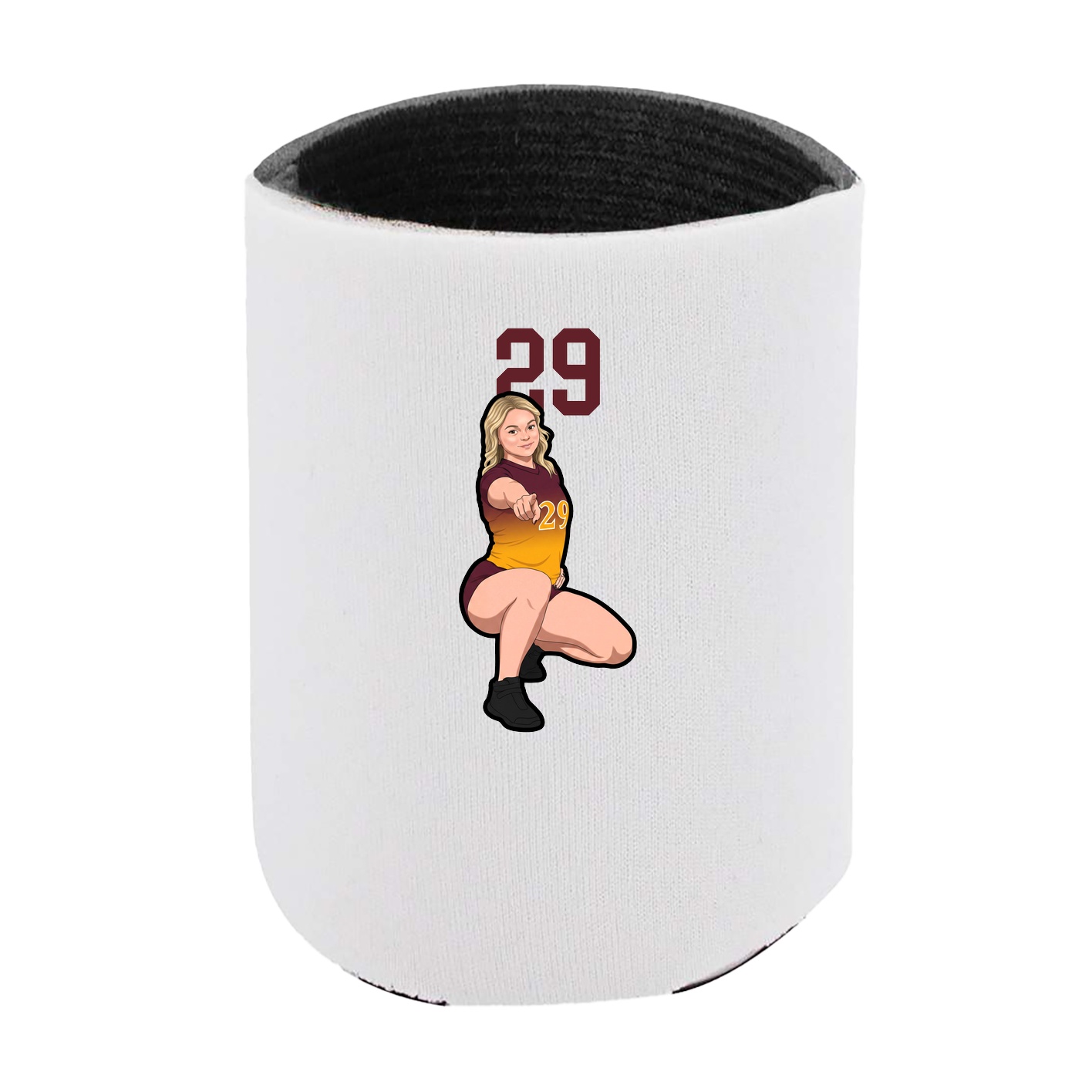 Can Holder — Number Top in White