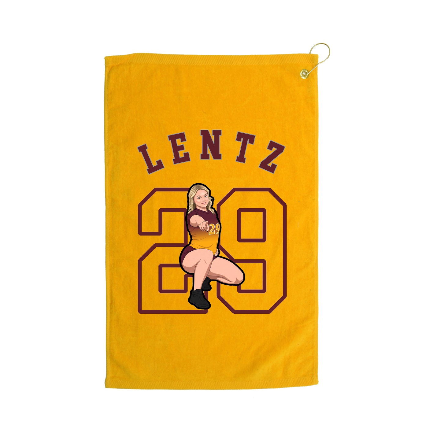 Golf Towel — Shirsey Arch in Gold