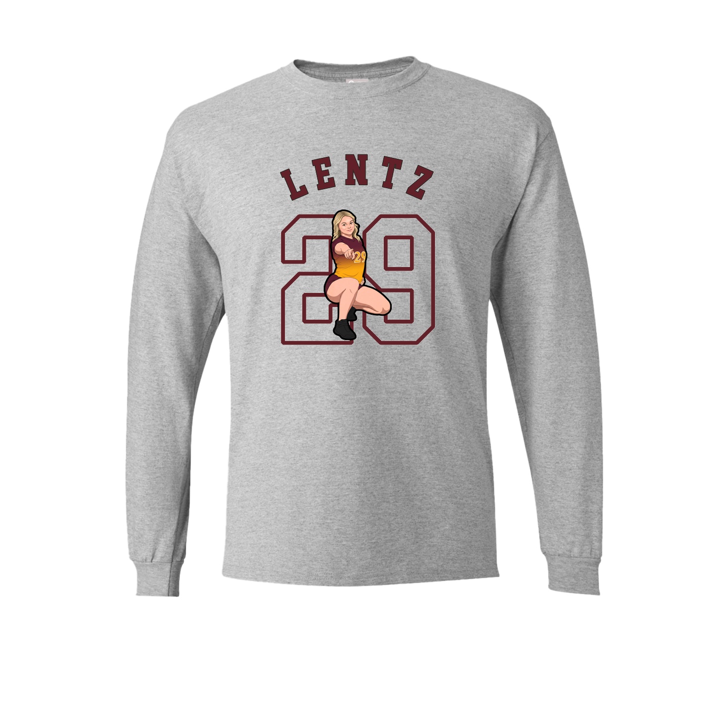 Long Sleeve Tee — Shirsey Arch in Grey