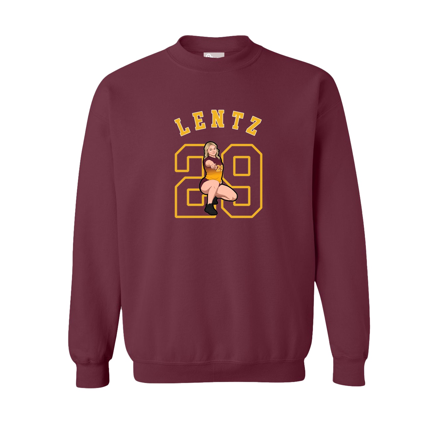 Fleece Crew — Shirsey Arch in Maroon