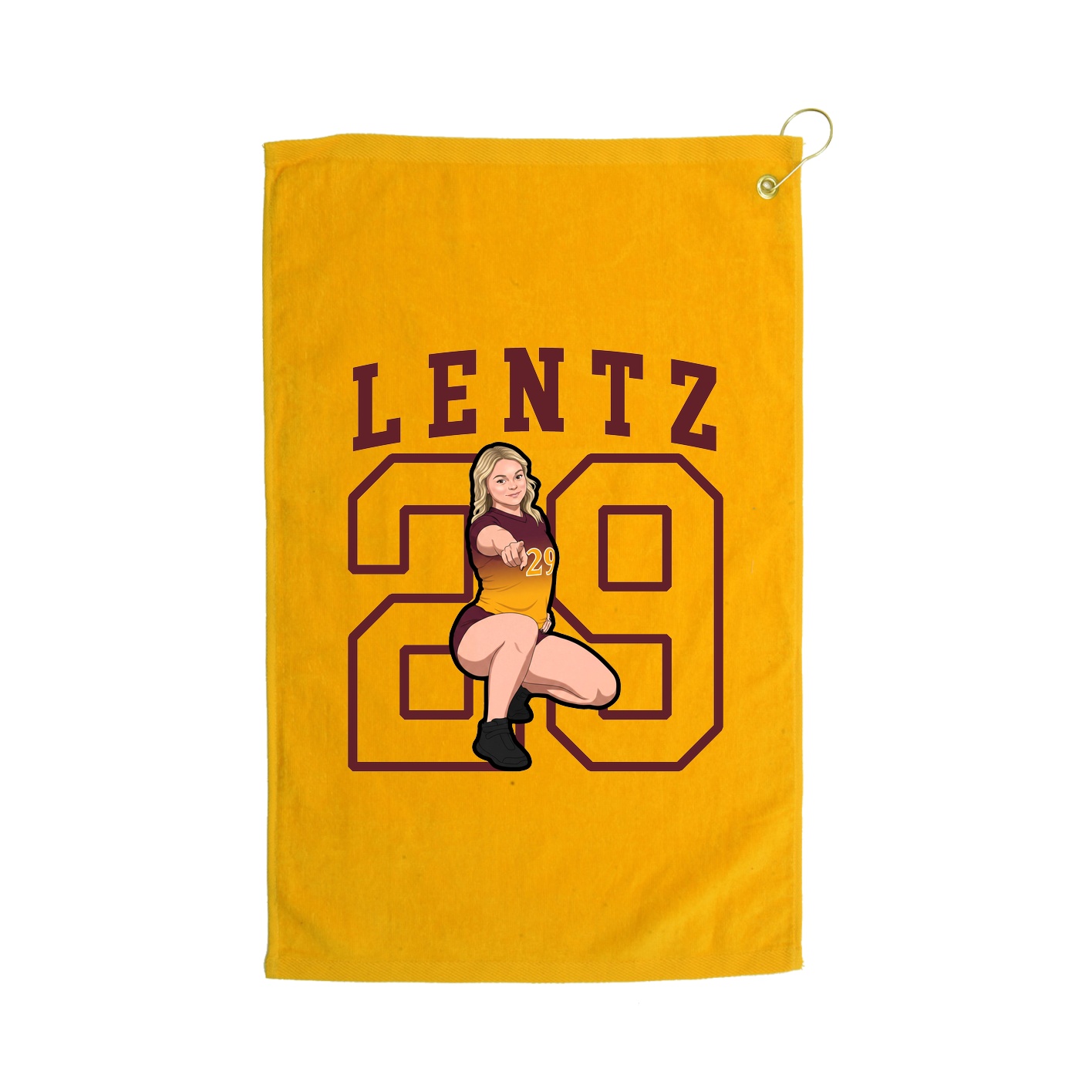 Golf Towel — Shirsey in Gold