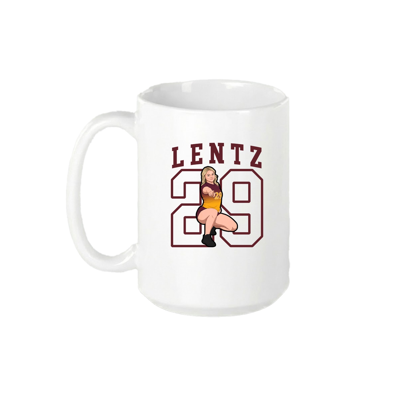 15oz Coffee Mug — Shirsey in White
